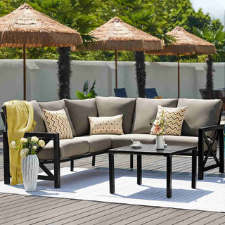 6-Seater L Shape Sectional Outdoor sofa