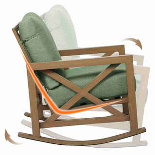 Patio Rocking Chair Set With Coffee Tables