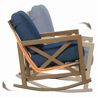 Patio Rocking Chair Set With Coffee Tables